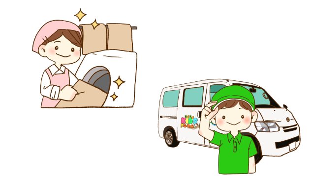 保育施設向けお昼寝布団レンタル らくらくキッズふとんのイメージ