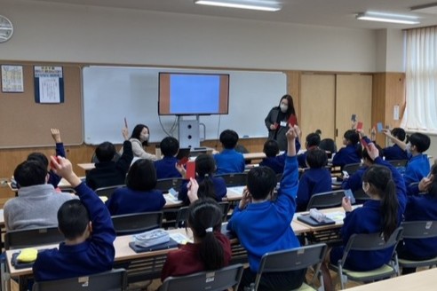 池田町立八幡小学校　トヨタ未来スクール開催