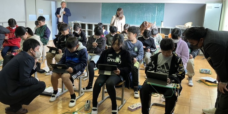 岐阜市立城西小学校　　トヨタ未来スクール開催